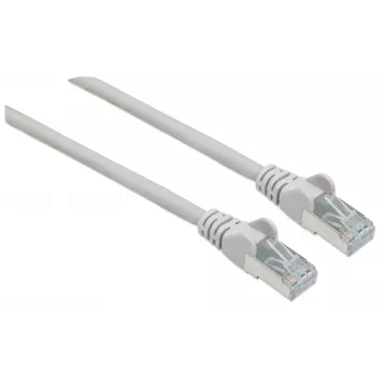 Intellinet Network Patch Cable, Cat6A, 5m, Grey, Copper, S/FTP, LSOH / LSZH, PVC, RJ45, Gold Plated Contacts, Snagless, Booted, Lifetime Warranty
