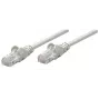 Intellinet Network Patch Cable, Cat5e, 0.25m, Grey, CCA, SF/UTP, PVC, RJ45, Gold Plated Contacts, Snagless, Booted, Lifetime Warranty