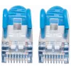 Intellinet Network Patch Cable, Cat7 Cable/Cat6A Plugs, 0.5m, Blue, Copper, S/FTP, LSOH / LSZH, PVC, RJ45, Gold Plated Contacts, Snagless, Booted, Lifetime Warranty
