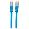 Intellinet Network Patch Cable, Cat7 Cable/Cat6A Plugs, 0.5m, Blue, Copper, S/FTP, LSOH / LSZH, PVC, RJ45, Gold Plated Contacts, Snagless, Booted, Lifetime Warranty