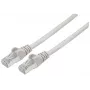 Intellinet Network Patch Cable, Cat7 Cable/Cat6A Plugs, 1m, Grey, Copper, S/FTP, LSOH / LSZH, PVC, RJ45, Gold Plated Contacts, Snagless, Booted, Lifetime Warranty
