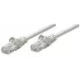 Intellinet Network Patch Cable, Cat5e, 0.5m, Grey, CCA, U/UTP, PVC, RJ45, Gold Plated Contacts, Snagless, Booted, Lifetime Warranty