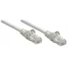 Intellinet Network Patch Cable, Cat5e, 0.5m, Grey, CCA, U/UTP, PVC, RJ45, Gold Plated Contacts, Snagless, Booted, Lifetime Warranty