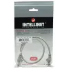 Intellinet Network Patch Cable, Cat5e, 0.5m, Grey, CCA, U/UTP, PVC, RJ45, Gold Plated Contacts, Snagless, Booted, Lifetime Warranty