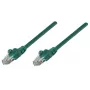 Intellinet Network Patch Cable, Cat6A, 0.25m, Green, Copper, S/FTP, LSOH / LSZH, PVC, RJ45, Gold Plated Contacts, Snagless, Booted, Lifetime Warranty