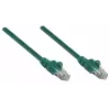 Intellinet Network Patch Cable, Cat6A, 0.25m, Green, Copper, S/FTP, LSOH / LSZH, PVC, RJ45, Gold Plated Contacts, Snagless, Booted, Lifetime Warranty