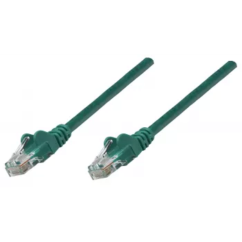 Intellinet Network Patch Cable, Cat6, 0.25m, Green, Copper, S/FTP, LSOH / LSZH, PVC, RJ45, Gold Plated Contacts, Snagless, Booted, Lifetime Warranty