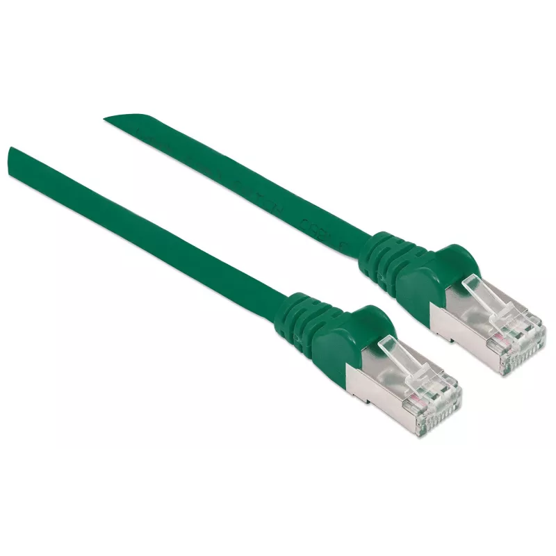 Intellinet Network Patch Cable, Cat6, 20m, Green, Copper, S/FTP, LSOH / LSZH, PVC, RJ45, Gold Plated Contacts, Snagless, Booted, Lifetime Warranty