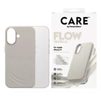 Cover PanzerGlass CARE by ® Feature FLOW Case Vanilla w. MagSafe iPhone 17