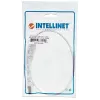 Intellinet Network Patch Cable, Cat6, 0.5m, White, Copper, S/FTP, LSOH / LSZH, PVC, RJ45, Gold Plated Contacts, Snagless, Booted, Lifetime Warranty