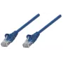 Intellinet Network Patch Cable, Cat6, 1m, Blue, CCA, U/UTP, PVC, RJ45, Gold Plated Contacts, Snagless, Booted, Lifetime Warranty