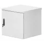 Intellinet Industrial IP55 19 inch Wall Mount Cabinet with Integrated Fans, 12U 600 mm (17.7 in.) Depth, Roof-mounted Two-fan Ventilation Unit, Dust- and Water-proof Enclosure, Assembled, Light Gray RAL7035
