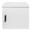 Intellinet Industrial IP55 19 inch Wall Mount Cabinet with Integrated Fans, 12U 600 mm (17.7 in.) Depth, Roof-mounted Two-fan Ventilation Unit, Dust- and Water-proof Enclosure, Assembled, Light Gray RAL7035