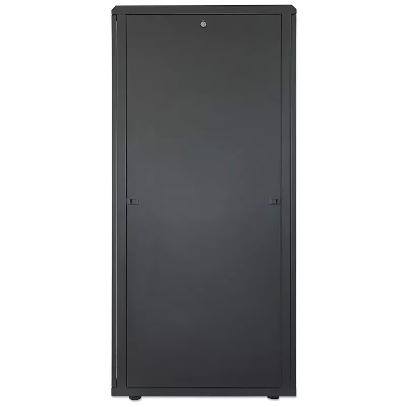Intellinet 19 inch Network Cabinet - Free Standing, 42U, 800x800mm (width x depth), Black, Flatpack, Max 1500kg, Multi-Point Door Lock, One Lock Per Side Panel, Usable Depth 123 to 573mm, IP20 rated, Rack, Steel