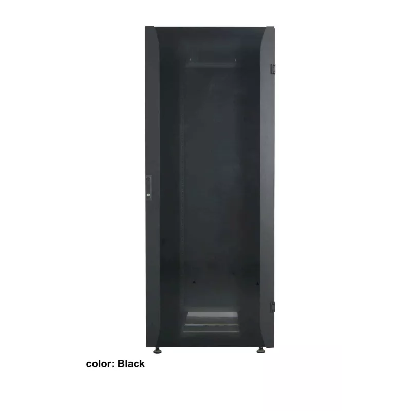 Intellinet 19 inch Network Cabinet - Free Standing (Premium), 42U, 600x800mm (width x depth), Grey, Flatpack, Max 2000kg, Multi-Point Door Lock, Split Side Panels (Two Locks Per Side), Usable Depth 129 to 629mm, IP20 rated, Rack, Aluminium