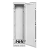 Intellinet Industrial IP55 19 inch Network Cabinet with Integrated Fans, 42U 800 mm (31.5 in.) Depth, Roof-mounted Four-fan Ventilation Unit, Dust-ingress and Water-jet Protection, Floor-standing, Assembled, Light Gray RAL7035
