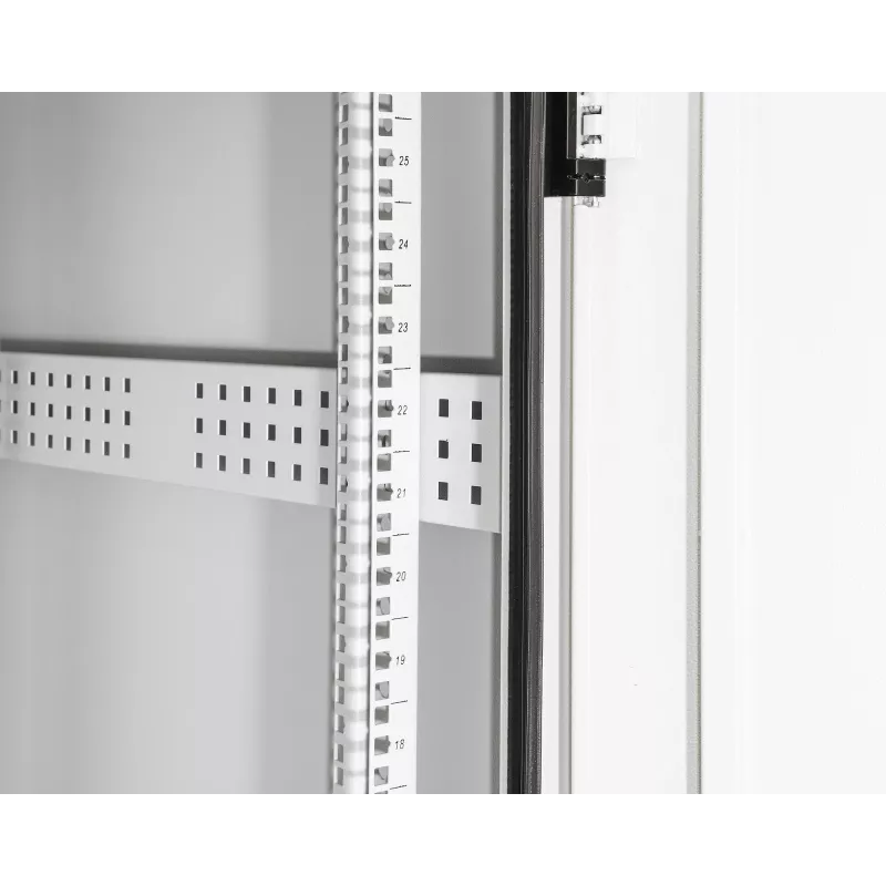 Intellinet Industrial IP55 19 inch Network Cabinet with Integrated Fans, 42U 800 mm (31.5 in.) Depth, Roof-mounted Four-fan Ventilation Unit, Dust-ingress and Water-jet Protection, Floor-standing, Assembled, Light Gray RAL7035