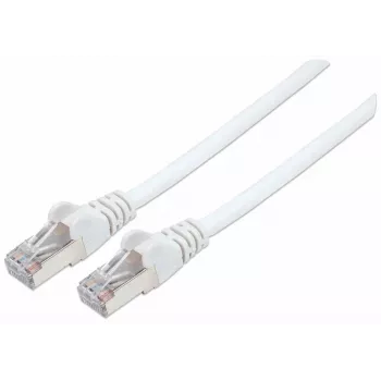 Intellinet Network Patch Cable, Cat7 Cable/Cat6A Plugs, 2m, White, Copper, S/FTP, LSOH / LSZH, PVC, RJ45, Gold Plated Contacts, Snagless, Booted, Lifetime Warranty