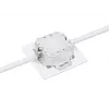 Intellinet 2-Port Cat6a 10G Shielded RJ45 Wall Plate Flush Mount with Faceplate, STP, Signal White RAL9003