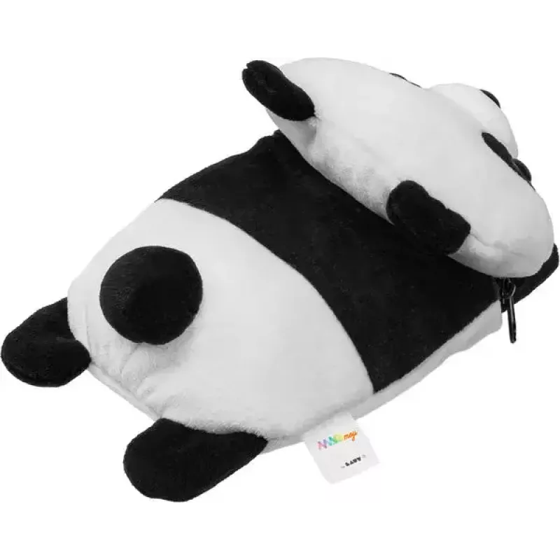 Wallet LAUT MAGMOJI — MagSafe-compatible wallet with Panda design, ABS/plush/fabric/metal/nylon, black & white