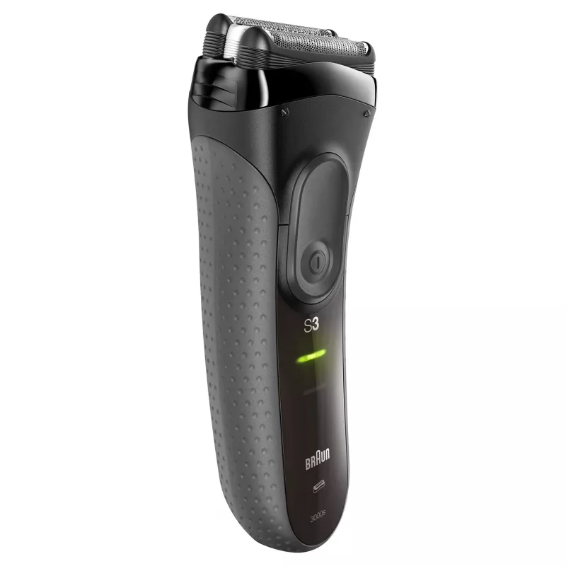 Braun Series 3 Series 3000 Shaver, Foil shaver, Black, 2 SensoFoil, LED, Power, AC/Battery
