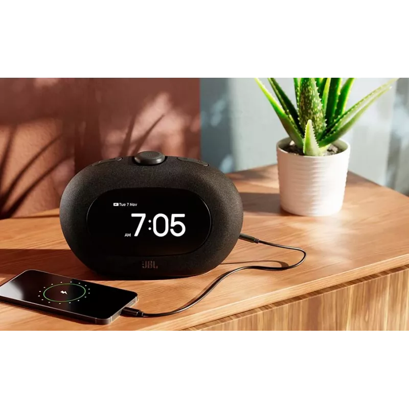 Clock radio JBL HORIZON 3 — DAB/DAB+/FM, 5W RMS, 65–20000 Hz, LCD display, rotary volume, black