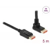 DisplayPort cable DeLOCK 87057 8K 60Hz 5m male to male 90° angled