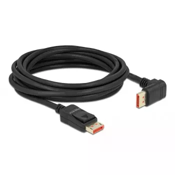 DisplayPort cable DeLOCK 87057 8K 60Hz 5m male to male 90° angled
