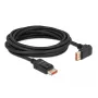DisplayPort cable DeLOCK 87057 8K 60Hz 5m male to male 90° angled