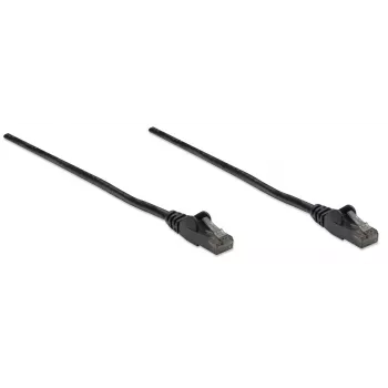 Intellinet Network Patch Cable, Cat6, 10m, Black, CCA, U/UTP, PVC, RJ45, Gold Plated Contacts, Snagless, Booted, Lifetime Warranty