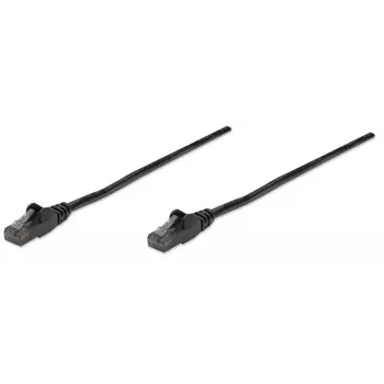 Intellinet Network Patch Cable, Cat6, 10m, Black, CCA, U/UTP, PVC, RJ45, Gold Plated Contacts, Snagless, Booted, Lifetime Warranty