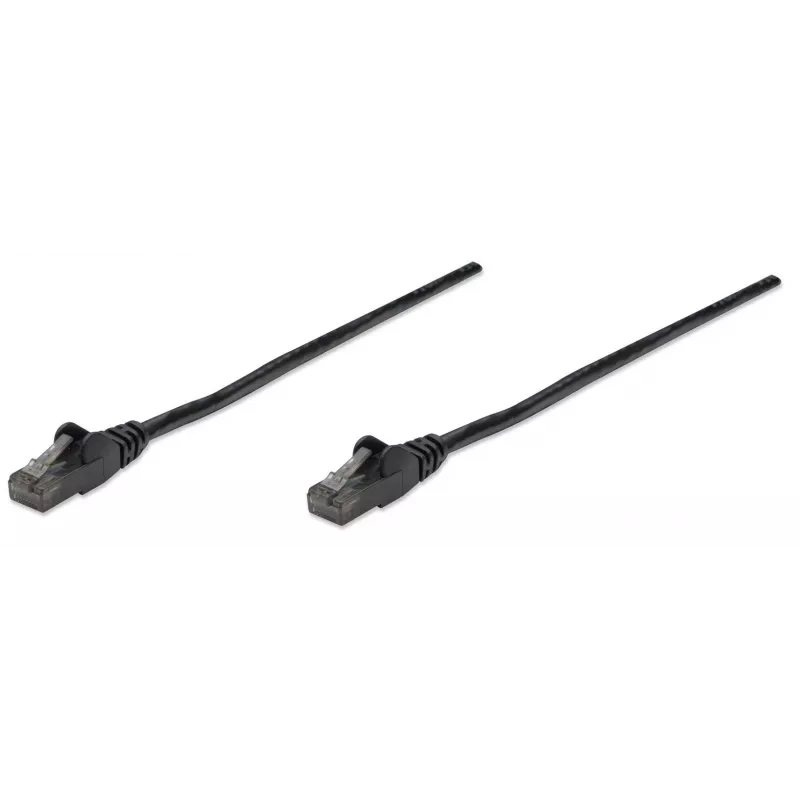 Intellinet Network Patch Cable, Cat6, 10m, Black, CCA, U/UTP, PVC, RJ45, Gold Plated Contacts, Snagless, Booted, Lifetime Warranty