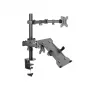 Equip 13 inch-32 inch Articulating Dual Arm Monitor Laptop Desk Mount Bracket