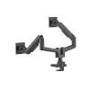 Equip 17 inch-35 inch Heavy-Duty Dual Monitor Desk Mount Bracket, Black