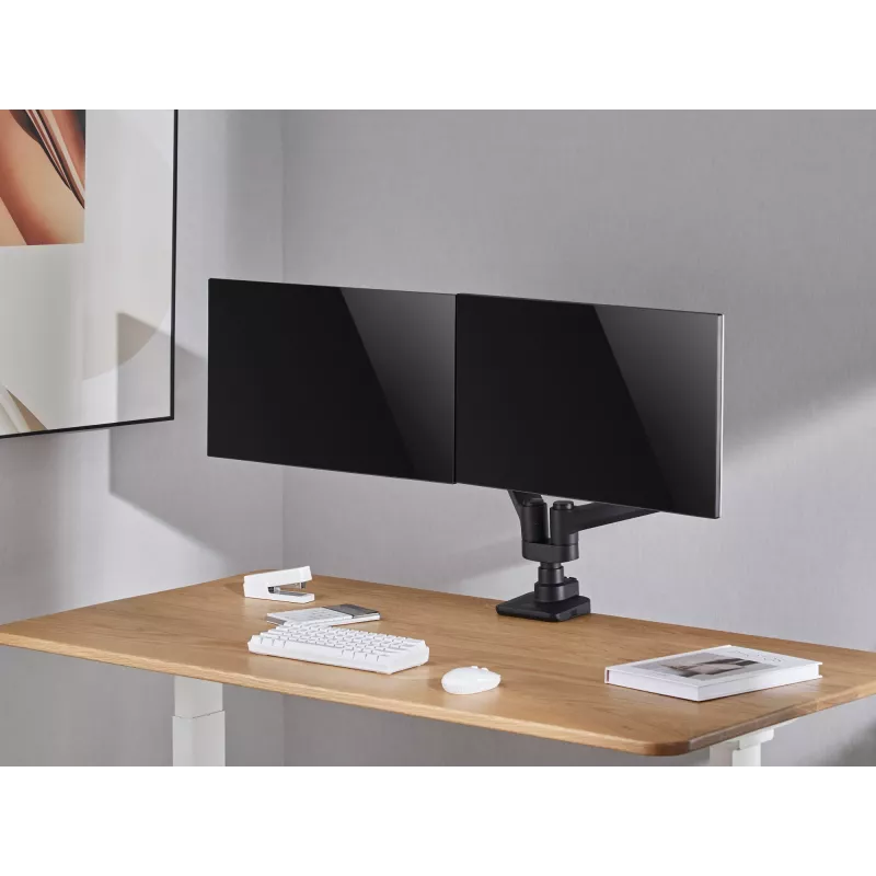 Equip 17 inch-35 inch Heavy-Duty Dual Monitor Desk Mount Bracket, Black