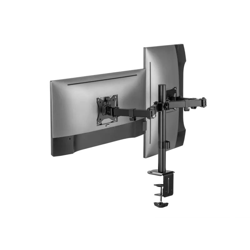 Equip 17 inch-32 inch Articulating Dual Monitor Desk Mount Bracket