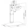 Equip 17 inch-32 inch Free-Standing Monitor Stand Black 8 kg Capacity