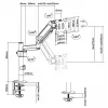 Equip 13 inch-32 inch Monitor Desk Mount Bracket