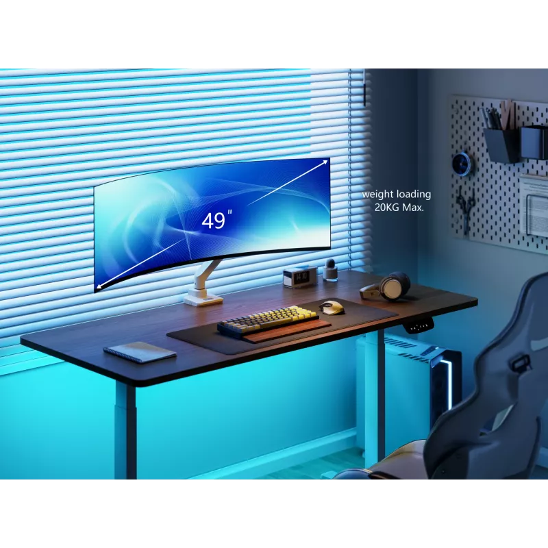 Equip 17 inch-49 inch Heavy-Duty Monitor Desk Mount Bracket, White