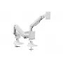 Equip 17 inch-35 inch Heavy-Duty Dual Monitor Desk Mount Bracket, White