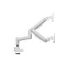 Equip 17 inch-35 inch Heavy-Duty Dual Monitor Desk Mount Bracket, White