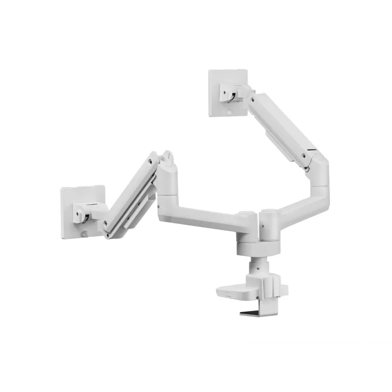 Equip 17 inch-35 inch Heavy-Duty Dual Monitor Desk Mount Bracket, White