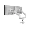 Equip 17 inch-35 inch Heavy-Duty Dual Monitor Desk Mount Bracket, White