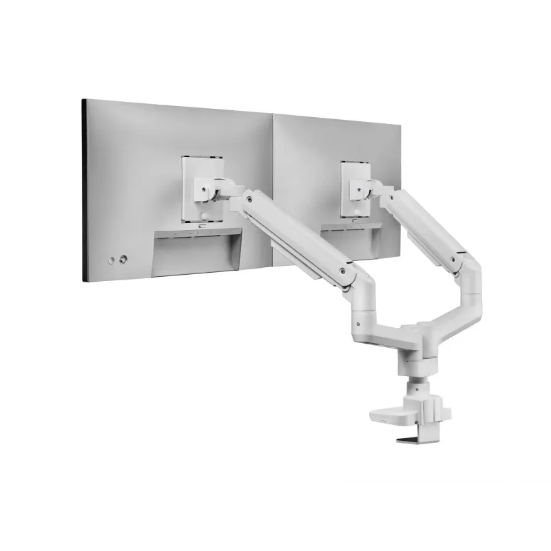 Equip 17 inch-35 inch Heavy-Duty Dual Monitor Desk Mount Bracket, White