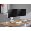 Equip 17 inch-35 inch Heavy-Duty Dual Monitor Desk Mount Bracket, White