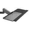 EQUIP 650170 Single Monitor Wall-Mounted Workstation 17 inch-32 inch Height Adjustable Gas Spring Arm, VESA 100x100, 8kg, Black