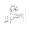EQUIP 650170 Single Monitor Wall-Mounted Workstation 17 inch-32 inch Height Adjustable Gas Spring Arm, VESA 100x100, 8kg, Black