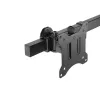 Equip 17 inch-32 inch Articulating Triple Monitor Desk Mount Bracket Clamp/Grommet 21 kg
