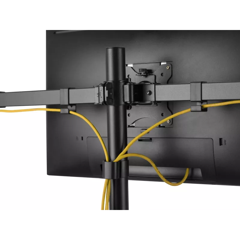 Equip 17 inch-32 inch Articulating Triple Monitor Desk Mount Bracket Clamp/Grommet 21 kg
