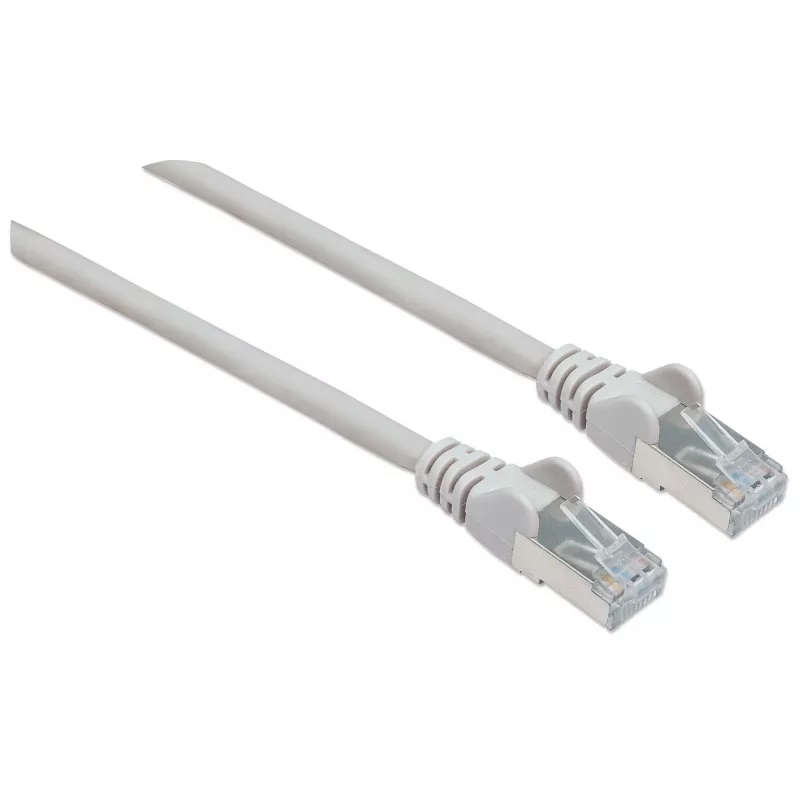 Intellinet Network Patch Cable, Cat6, 2m, Grey, Copper, S/FTP, LSOH / LSZH, PVC, RJ45, Gold Plated Contacts, Snagless, Booted, Lifetime Warranty